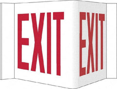NMC - Exit, Acrylic Exit Sign - 14-1/2" Wide x 8" High - USA Tool & Supply