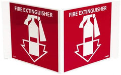 NMC - Fire Extinguisher, Acrylic Fire Sign - 14-1/2" Wide x 8" High - USA Tool & Supply