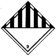 NMC - 9 Shipping Label - 4" High x 4" Wide - USA Tool & Supply