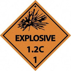 NMC - Explosive 1.2C Shipping Label - 4" High x 4" Wide - USA Tool & Supply