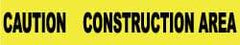 NMC - 1,000' Long x 3" Wide Roll, Polyethylene, Yellow Barricade Tape - Message: Caution - Construction Area - USA Tool & Supply