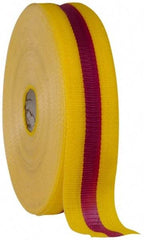 NMC - 2" Wide Roll, Woven Polyethylene, Magenta & Yellow Barricade Tape - USA Tool & Supply