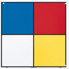 NMC - "Hazardous Materials Systems", 10" Long x 10" Wide, Rigid Plastic Safety Sign - Square, 0.05" Thick, Use for Hazardous Materials - USA Tool & Supply