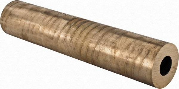 Made in USA - 2-1/2 Inch Outside Diameter x 13 Inch Long, Aluminum Bronze Round Tube - 1-1/4 Inch Inside Diameter, Alloy Aluminum Bronze (CDA 954), 14 Lb. Shipping Weight - USA Tool & Supply