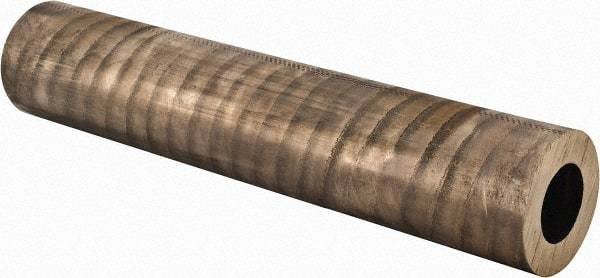 Made in USA - 2-1/2 Inch Outside Diameter x 13 Inch Long, Aluminum Bronze Round Tube - 1-1/2 Inch Inside Diameter, Alloy Aluminum Bronze (CDA 954), 12 Lb. Shipping Weight - USA Tool & Supply
