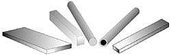 Made in USA - 2 Ft. Long x 6 Inch Wide x 1-1/2 Inch High, Acetal, Rectangular Plastic Bar - Natural - USA Tool & Supply