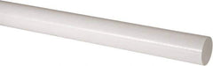Made in USA - 1' Long, 2-1/4" Diam, Acetal Plastic Rod - Natural (Color) - USA Tool & Supply