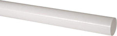 Made in USA - 2' Long, 2-1/4" Diam, Acetal Plastic Rod - Natural (Color) - USA Tool & Supply