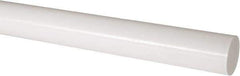 Made in USA - 2' Long, 2-1/2" Diam, Acetal Plastic Rod - Natural (Color) - USA Tool & Supply