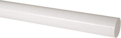 Made in USA - 4' Long, 2-1/2" Diam, Acetal Plastic Rod - Natural (Color) - USA Tool & Supply