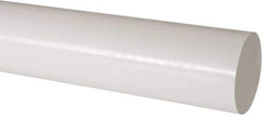 Made in USA - 4' Long, 3" Diam, Acetal Plastic Rod - Natural (Color) - USA Tool & Supply