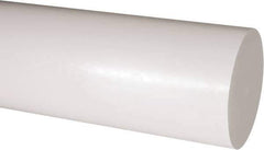 Made in USA - 2' Long, 4-1/2" Diam, Acetal Plastic Rod - Natural (Color) - USA Tool & Supply