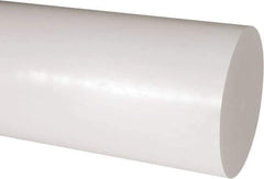 Made in USA - 1' Long, 5" Diam, Acetal Plastic Rod - Natural (Color) - USA Tool & Supply