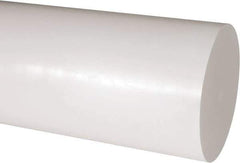 Made in USA - 2' Long, 5" Diam, Acetal Plastic Rod - Natural (Color) - USA Tool & Supply