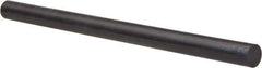 Made in USA - 8' Long, 1/2" Diam, Acetal Plastic Rod - Black - USA Tool & Supply