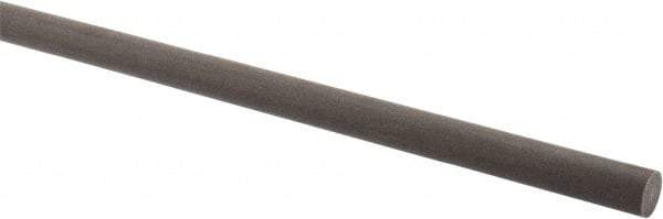 Made in USA - 2' Long, 3/8" Diam, Acetal (PTFE-Filled) Plastic Rod - Brown - USA Tool & Supply