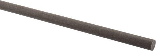 Made in USA - 4' Long, 3/8" Diam, Acetal (PTFE-Filled) Plastic Rod - Brown - USA Tool & Supply