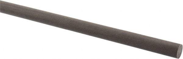 Made in USA - 2' Long, 1/2" Diam, Acetal (PTFE-Filled) Plastic Rod - Brown - USA Tool & Supply