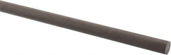 Made in USA - 2' Long, 1/2" Diam, Acetal (PTFE-Filled) Plastic Rod - Brown - USA Tool & Supply