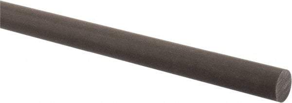 Made in USA - 4' Long, 3/4" Diam, Acetal (PTFE-Filled) Plastic Rod - Brown - USA Tool & Supply