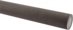 Made in USA - 1' Long, 1-1/2" Diam, Acetal (PTFE-Filled) Plastic Rod - Brown - USA Tool & Supply