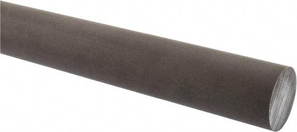 Made in USA - 2' Long, 1-1/2" Diam, Acetal (PTFE-Filled) Plastic Rod - Brown - USA Tool & Supply