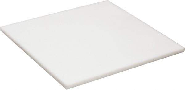 Made in USA - 1/8" Thick x 12" Wide x 1' Long, Acetal Sheet - Natural - USA Tool & Supply