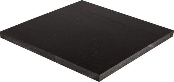 Made in USA - 5/8" Thick x 12" Wide x 1' Long, Acetal Sheet - Black - USA Tool & Supply