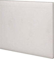 Made in USA - 2 Ft. Long x 4 Inch Wide x 1/4 Inch High, Acetal, Rectangular Plastic Bar - Natural - USA Tool & Supply