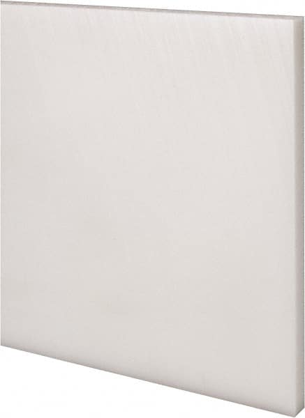 Made in USA - 4' x 6" x 3/8" Natural (Color) Acetal Rectangular Bar - USA Tool & Supply