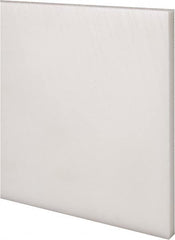 Made in USA - 4' x 6" x 3/8" Natural (Color) Acetal Rectangular Bar - USA Tool & Supply