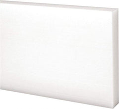 Made in USA - 1 Ft. Long x 3 Inch Wide x 1/2 Inch High, Acetal, Rectangular Plastic Bar - Natural - USA Tool & Supply
