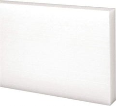 Made in USA - 2 Ft. Long x 3 Inch Wide x 1/2 Inch High, Acetal, Rectangular Plastic Bar - Natural - USA Tool & Supply