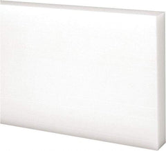 Made in USA - 4 Ft. Long x 3 Inch Wide x 1/2 Inch High, Acetal, Rectangular Plastic Bar - Natural - USA Tool & Supply