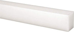 Made in USA - 1 Ft. Long x 1 Inch Wide x 3/4 Inch High, Acetal, Rectangular Plastic Bar - Natural - USA Tool & Supply