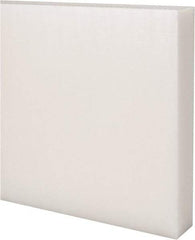 Made in USA - 2 Ft. Long x 6 Inch Wide x 1 Inch High, Acetal, Rectangular Plastic Bar - Natural - USA Tool & Supply