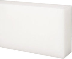 Made in USA - 4' x 3" x 1-1/4" Natural (Color) Acetal Rectangular Bar - USA Tool & Supply