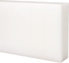 Made in USA - 1' x 6" x 1-1/4" Natural (Color) Acetal Rectangular Bar - USA Tool & Supply