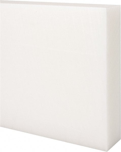 Made in USA - 1' x 6" x 1-1/2" Natural (Color) Acetal Rectangular Bar - USA Tool & Supply
