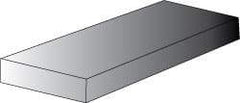 Made in USA - 1/2" Thick x 24" Wide x 4' Long, Polyethylene (UHMW) Sheet - Blue, Glass-Filled Grade - USA Tool & Supply