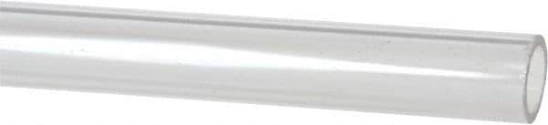 Made in USA - 7/8 Inch Outside Diameter x 6 Ft. Long, Plastic Round Tube - Acrylic - USA Tool & Supply