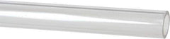 Made in USA - 3/4 Inch Outside Diameter x 6 Ft. Long, Plastic Round Tube - Acrylic - USA Tool & Supply