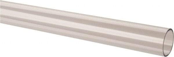 Made in USA - 2 Inch Outside Diameter x 6 Ft. Long, Plastic Round Tube - Acrylic - USA Tool & Supply