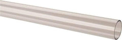 Made in USA - 2 Inch Outside Diameter x 6 Ft. Long, Plastic Round Tube - Acrylic - USA Tool & Supply