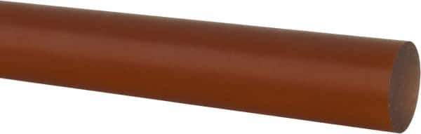 Made in USA - 1' Long, 1-1/2" Diam, PVDF Plastic Rod - White - USA Tool & Supply