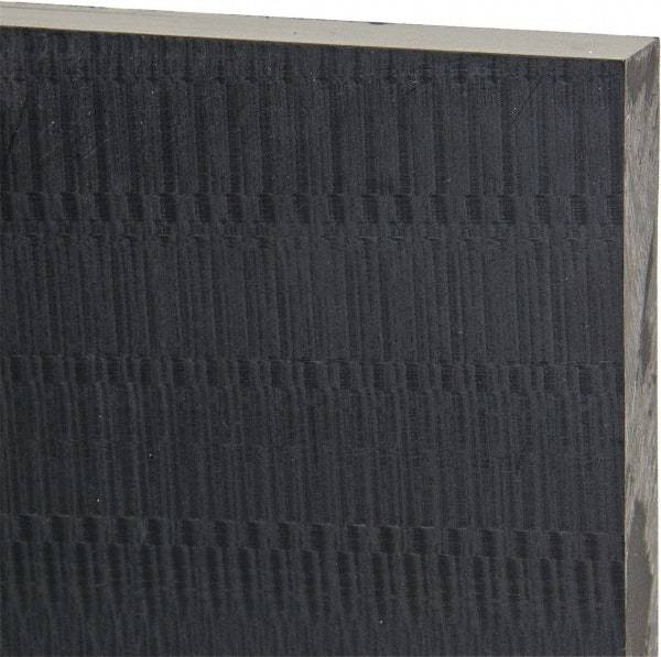 Made in USA - 1" Thick x 12" Wide x 1' Long, Noryl (PPO) Sheet - Black - USA Tool & Supply
