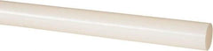 Made in USA - 2' Long, 3/4" Diam, Nylon 6/6 Plastic Rod - Natural (Color) - USA Tool & Supply
