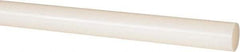 Made in USA - 2' Long, 7/8" Diam, Nylon 6/6 Plastic Rod - Natural (Color) - USA Tool & Supply