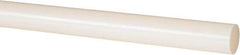 Made in USA - 8' Long, 7/8" Diam, Nylon 6/6 Plastic Rod - Natural (Color) - USA Tool & Supply