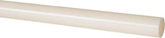 Made in USA - 2' Long, 1" Diam, Nylon 6/6 Plastic Rod - Natural (Color) - USA Tool & Supply